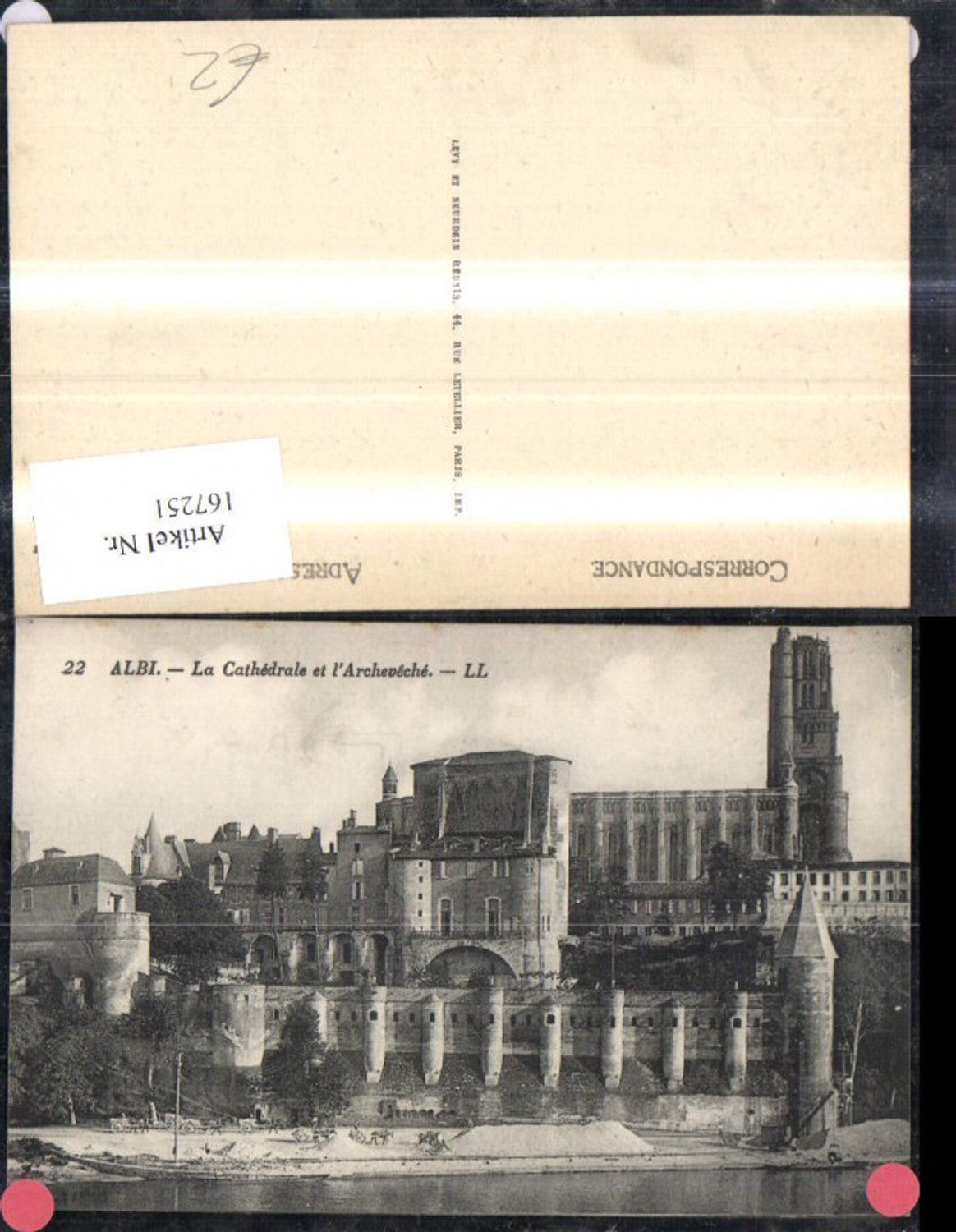 167251,Albi La Cathedrale et l Archeveche pub LL 22