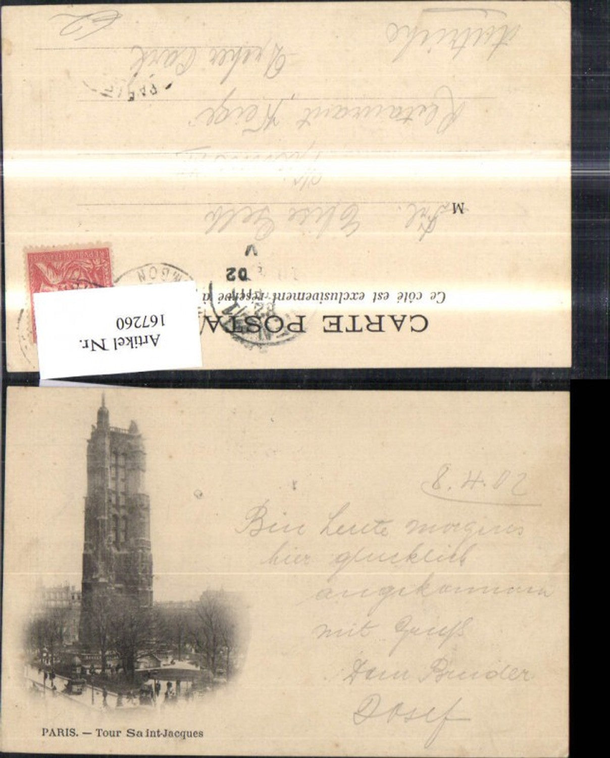 167260,Paris Tour Saint Jacques 1902