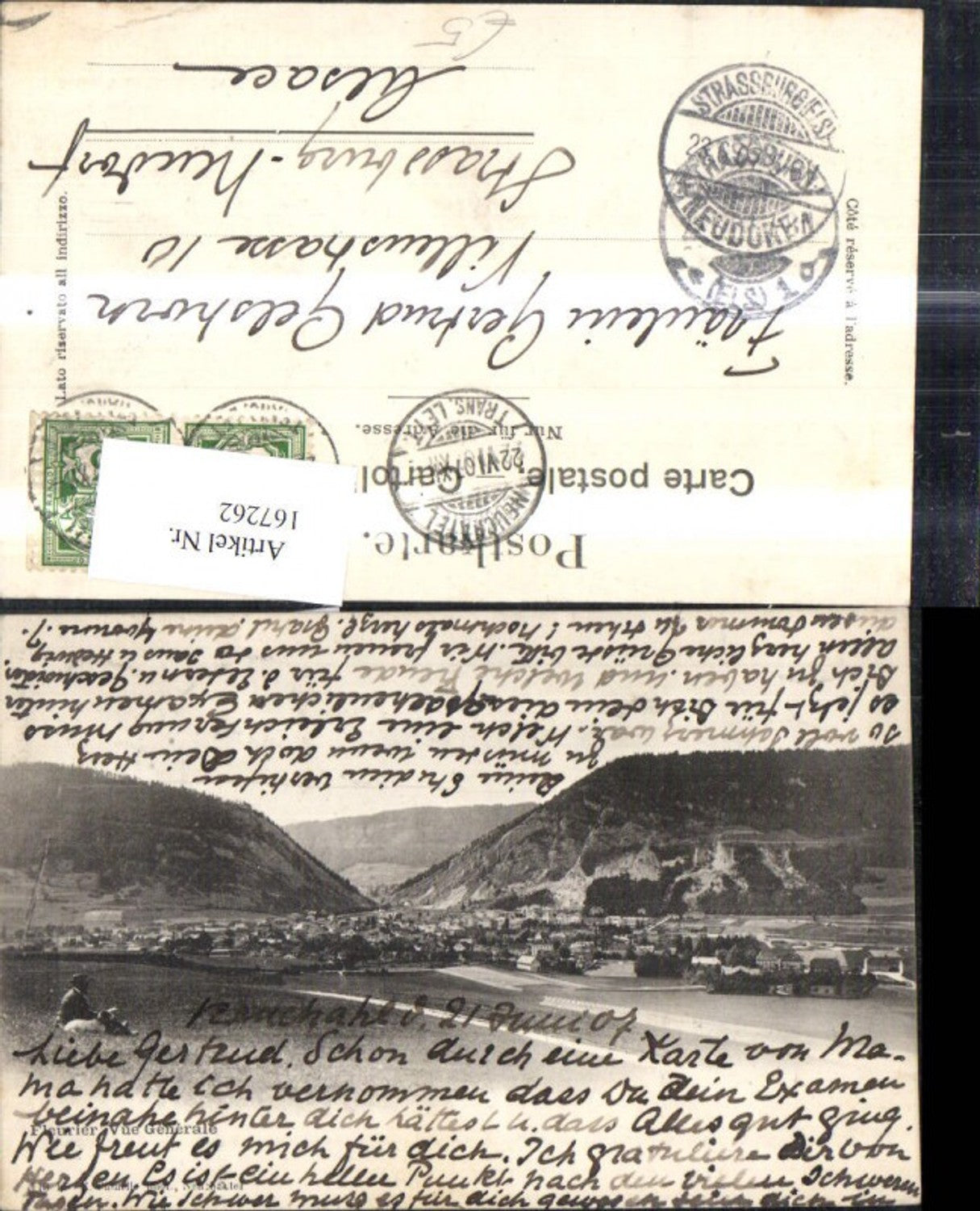 167262,Fleurier Vue Generale 1907