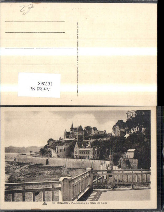 167268,Dinard Promenade du Chair de Lune Uferpromenade