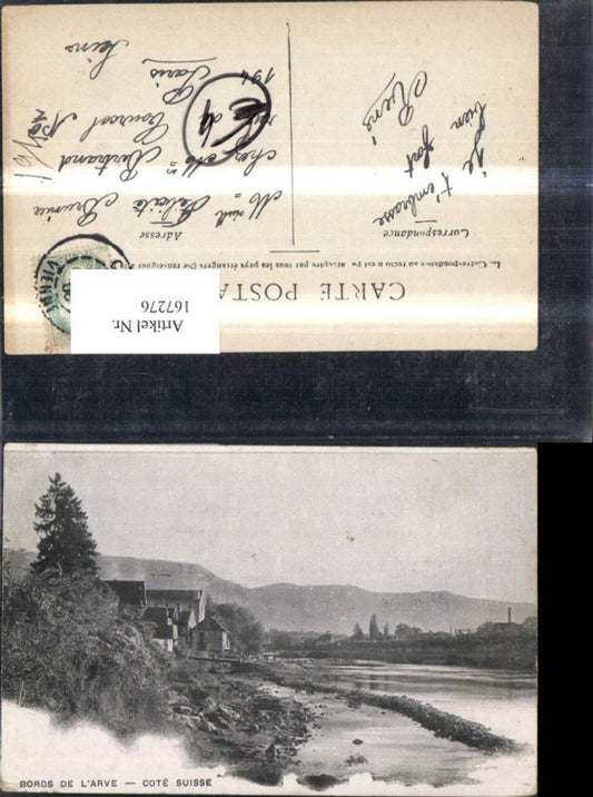 167276,Bords de L Arve Cote Suisse 1906