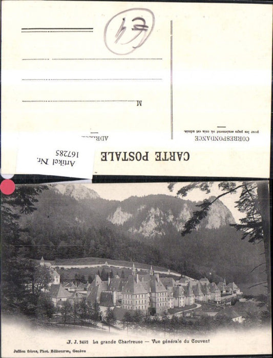167285,La grande Chartreuse Vue generale du Couvent Kloster