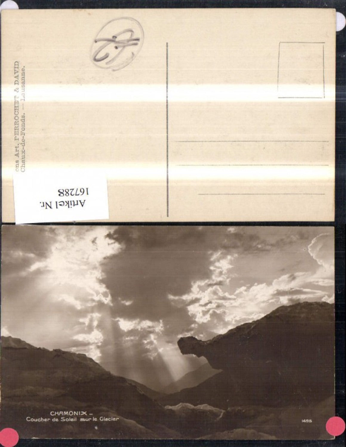 167288,Chamonix Coucher de Soleil sur le Glacier Bergansicht