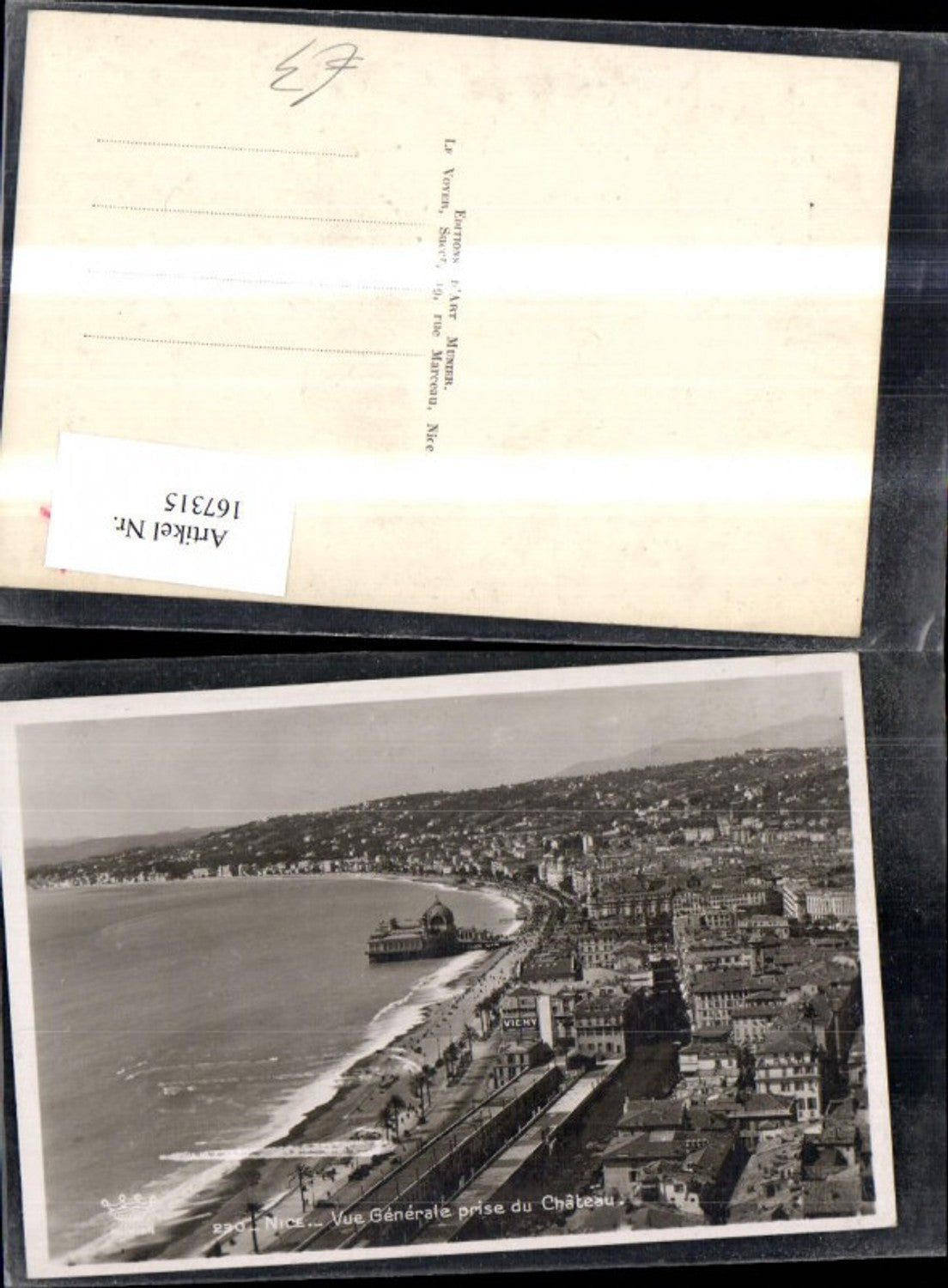 167315,Nice Nice Vue generale prize du Chateau