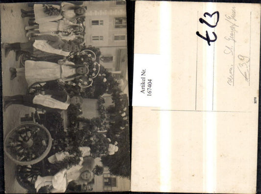 167404,Foto AK St. Georgen a. d. Gusen Glockenweihe Kinder Glocke