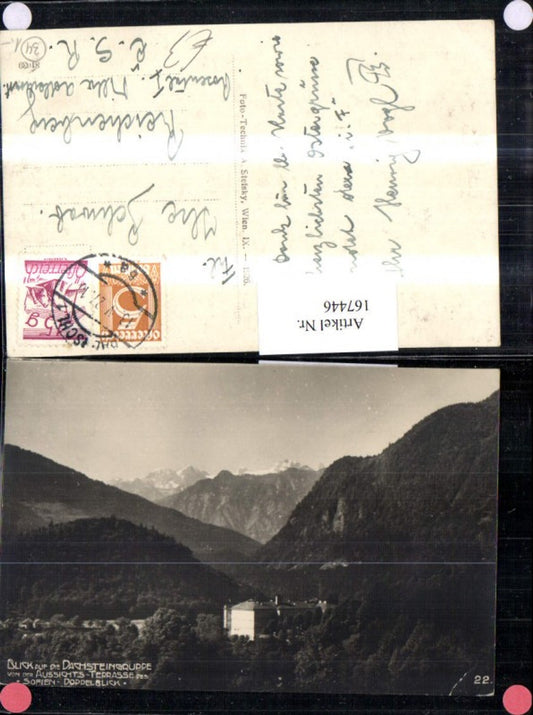 167446,Bad Ischl Blick v. Sofien Doppelblick Foto AK