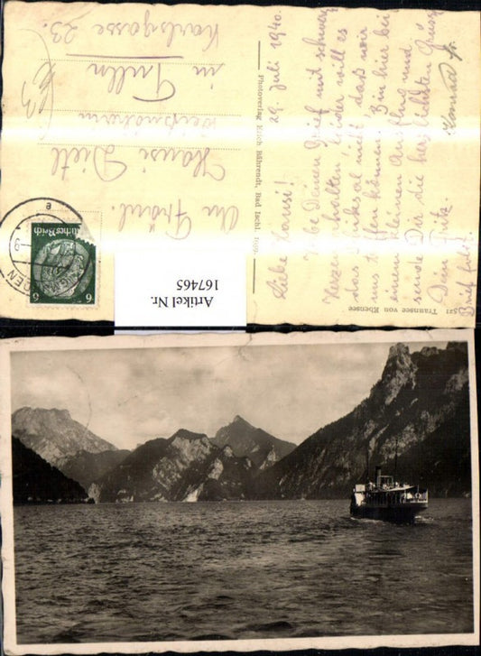 167465,Gmunden Traunsee Dampfer Gebirge