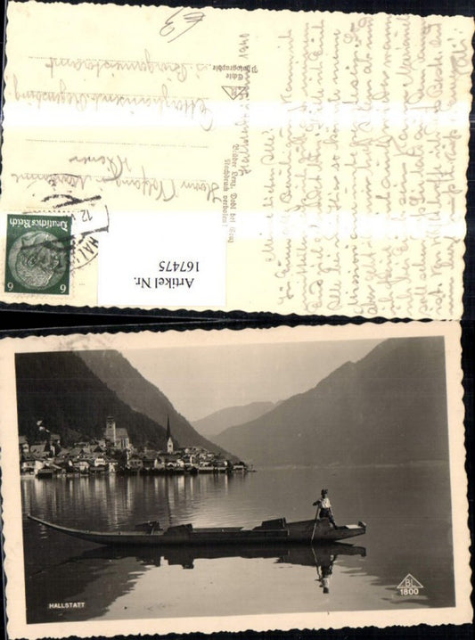 167475,Hallstatt Mann im Boot