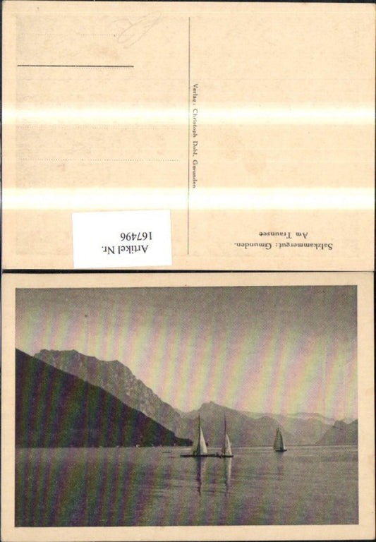 167496,Salzkammergut Gmunden a. Traunsee Segelschiffe