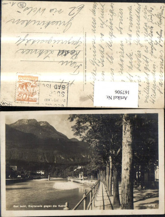 167506,Bad Ischl Esplanade gegen die Katrin