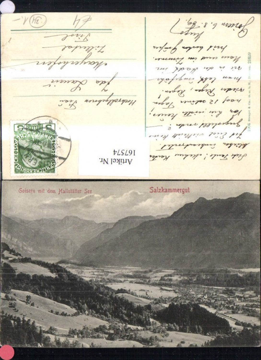 167574,Salzkammergut Goisern m. d. Hallstättersee Totale