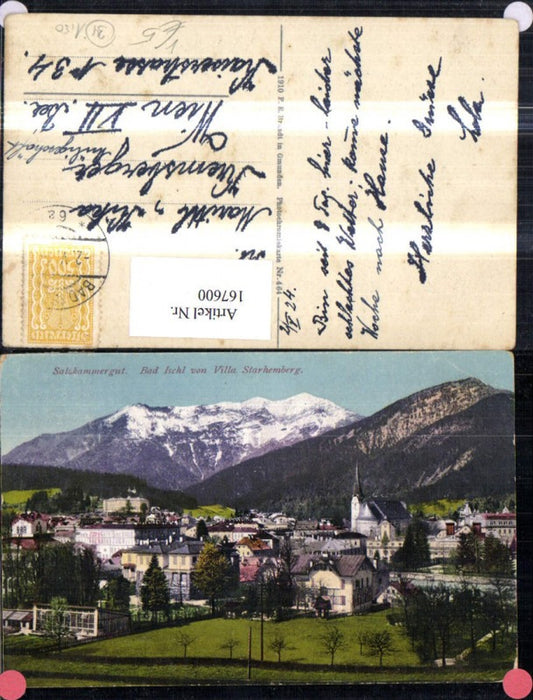 167600,Salzkammergut Bad Ischl v. Villa Starhemberg pub Brandt 464