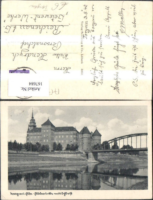 167684,Torgau Schloss Hartenfels Brücke