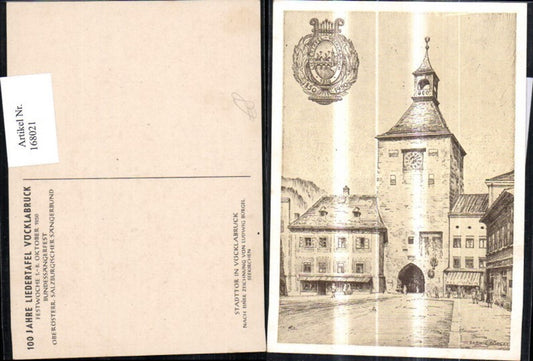 168021,Vöcklabruck Liedertafel Künstlerkarte Ludwig Bürgel