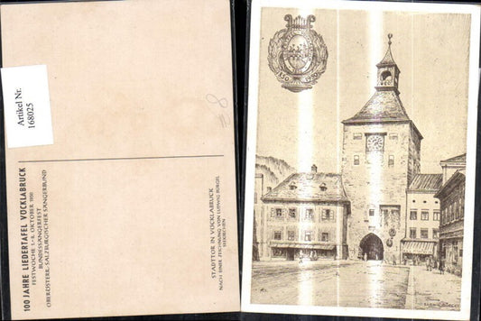 168025,Vöcklabruck Liedertafel Künstlerkarte Ludwig Bürgel