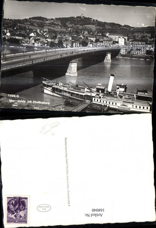 168040,Linz Urfahr m. Pöstlingberg Totale Dampfer