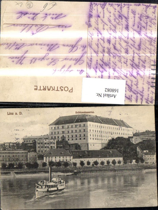 168082,Linz Schlosskaserne Dampfer