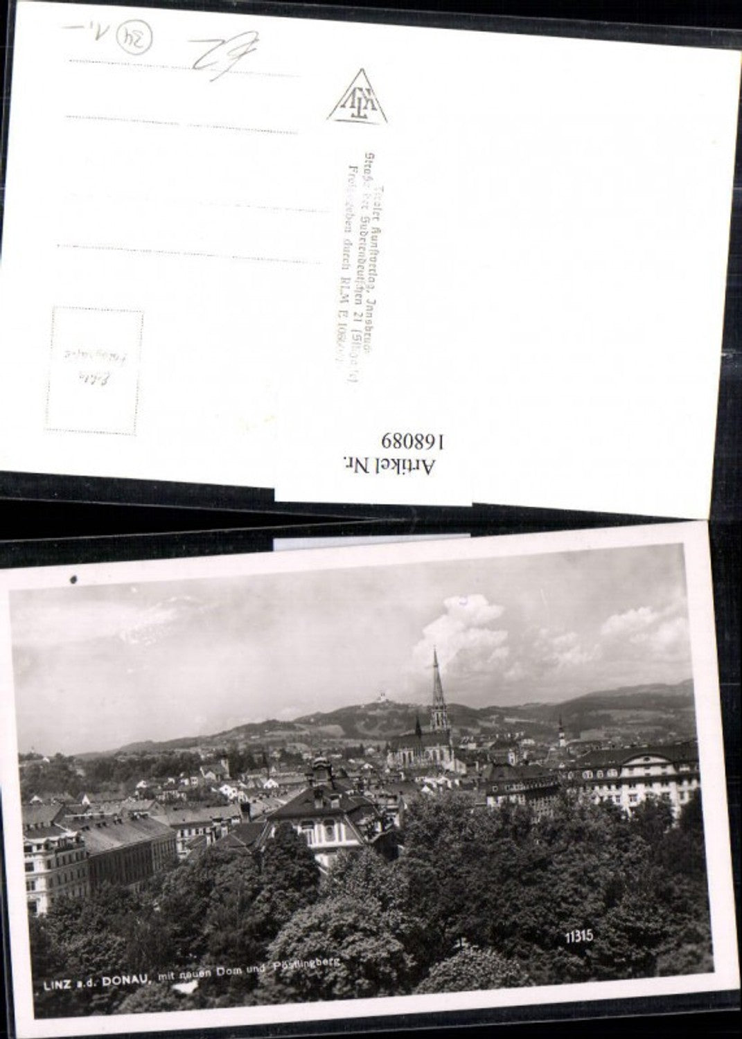 168089,Linz m. d. Neuen Dom und Pöstlingberg