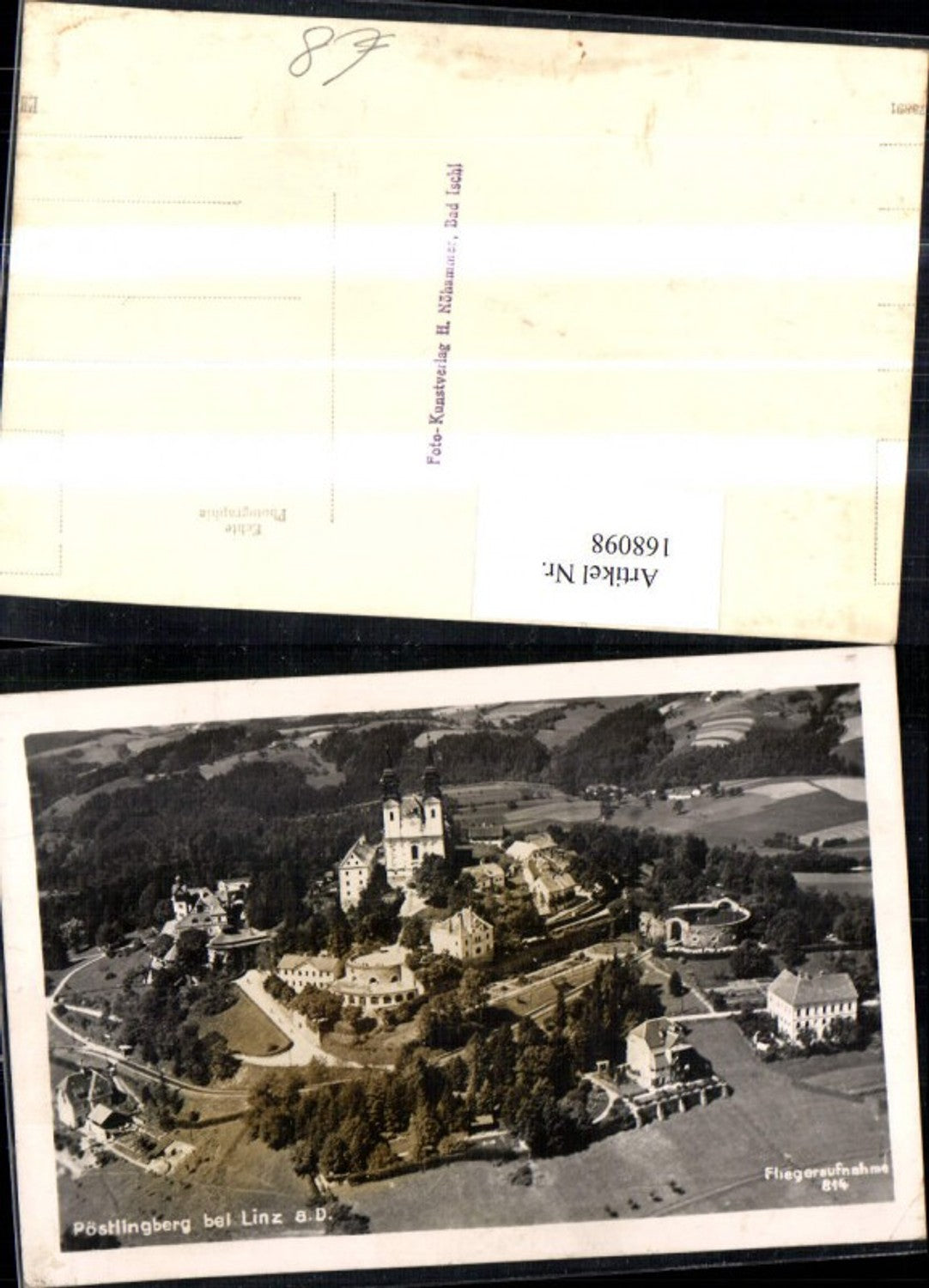 168098,Linz Fliegeraufnahme Pöstlingberg