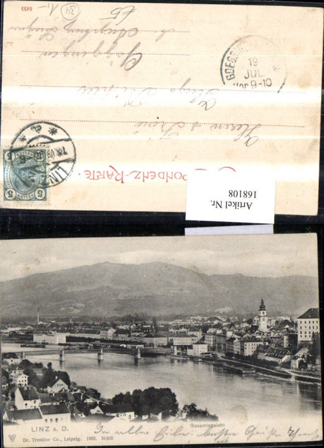 168108,Linz Totale m. Brücke