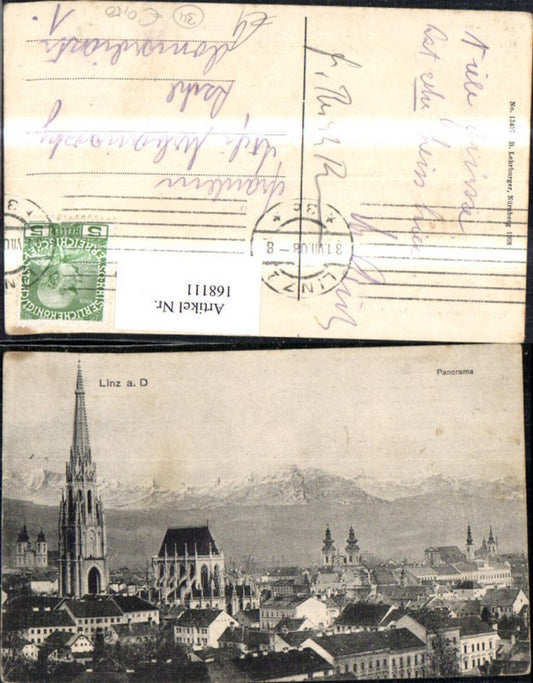 168111,Linz Panorama Ortsansicht
