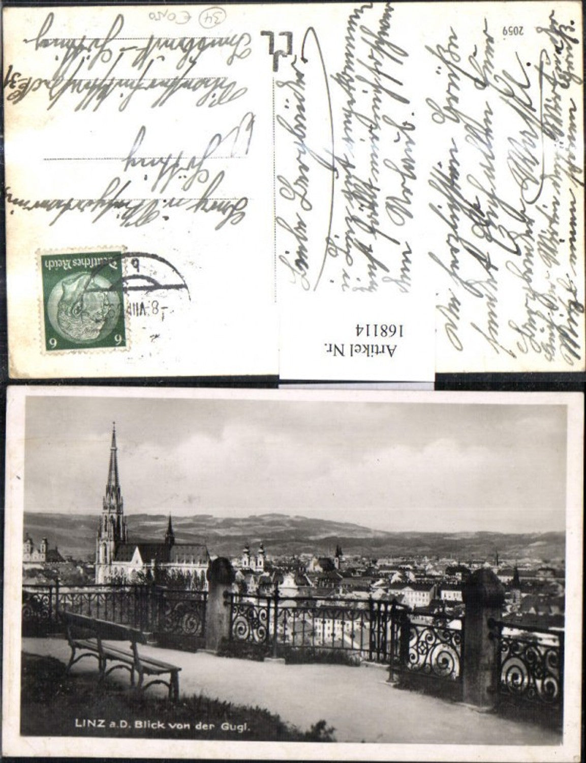 168114,Linz Blick v. d. Gugl