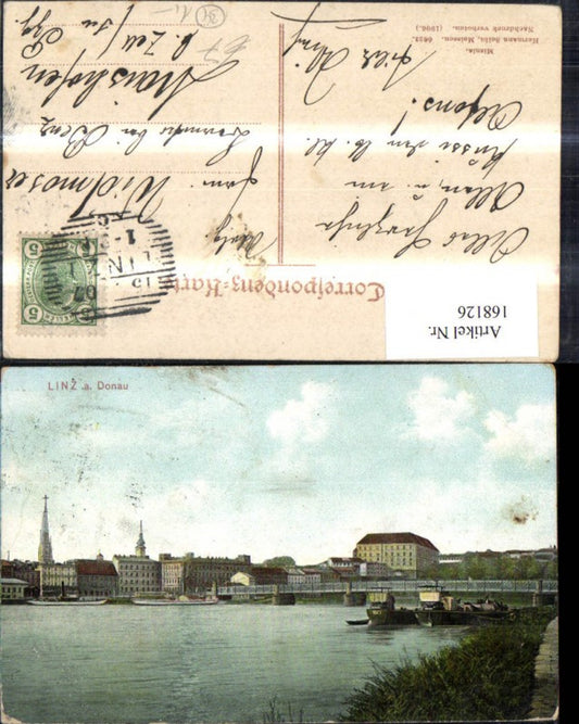 168126,Linz Ortsansicht Brücke