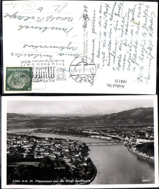 168131,Linz Panorama v. d. Franz Josefswarte Ortsansicht
