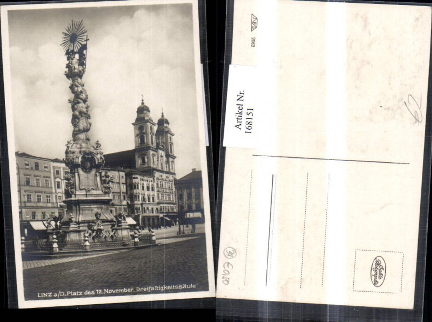 168151,Linz Franz Josefs Platz Dreifaltigkeitssäule