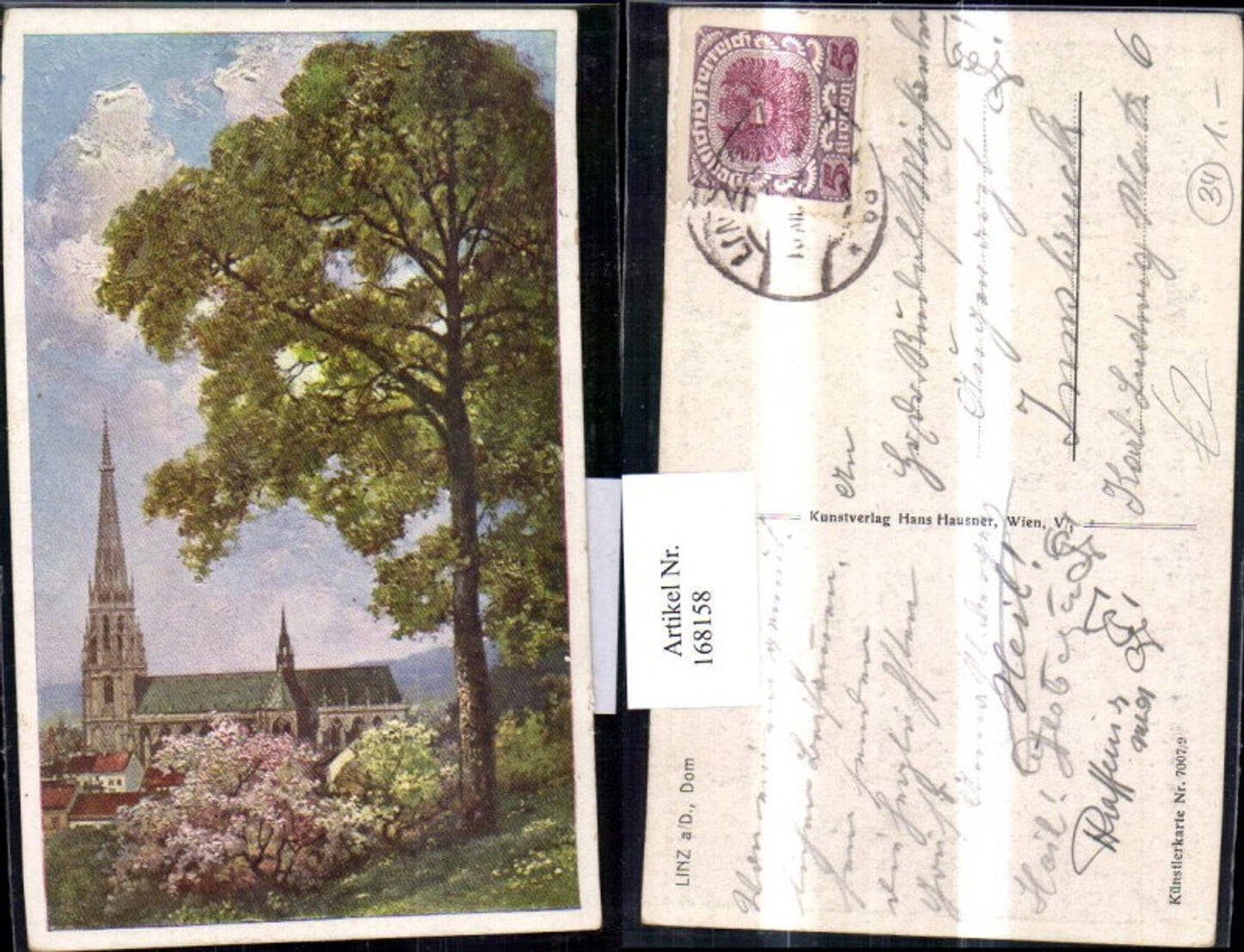 168158,Linz Dom Künstlerkarte