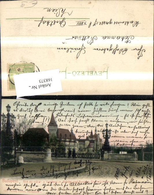 168373,Budapest Brücke u. Burg i. Stadtwäldchen