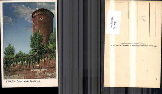 168440,Krakow Zamek wieza Senatorska Schloss Burg Krakau