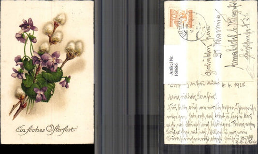 168686, Easter Violets Palm branches