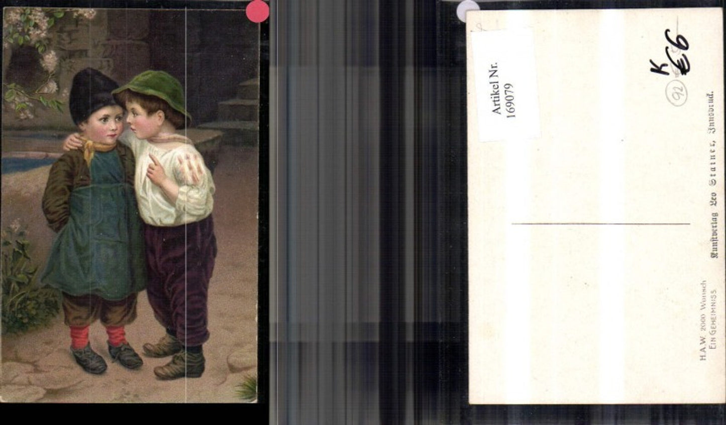 169079,Kinder Buben Jungen i. Gespräch Geheimnis sign Wunsch