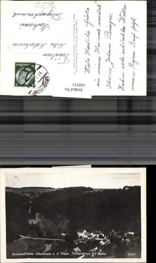 169331,Raabs a.d. Thaya Eibenstein Niederdonau mit Ruine