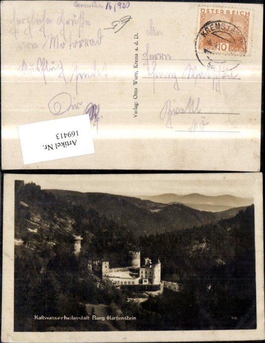 169413,Weinzierl am Walde Burg Hartenstein Kaltwasserheilstätte