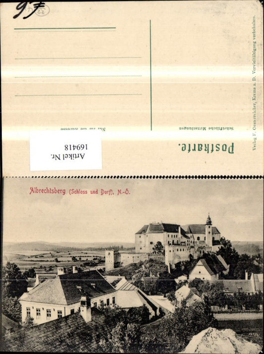 169418,Albrechtsberg Schloss u. Dorf