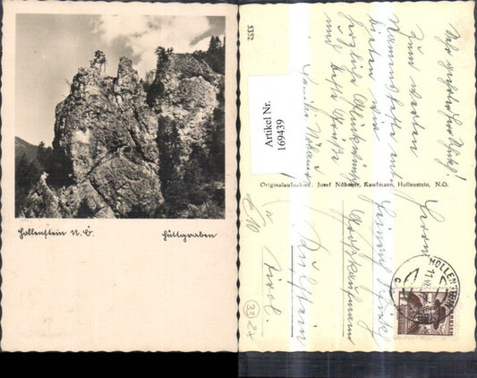 169439,Hollenstein a. d. Ybbs 1937 Felsansicht