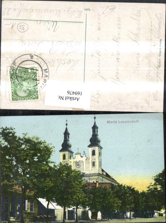 169476,Maria Lanzendorf Ansicht m. Kirche