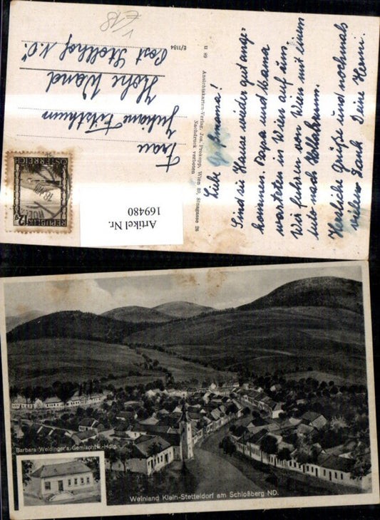 169480,Weinland Klein Stetteldorf a. Schloßberg Mehrbild Ak pub J. Prokopp