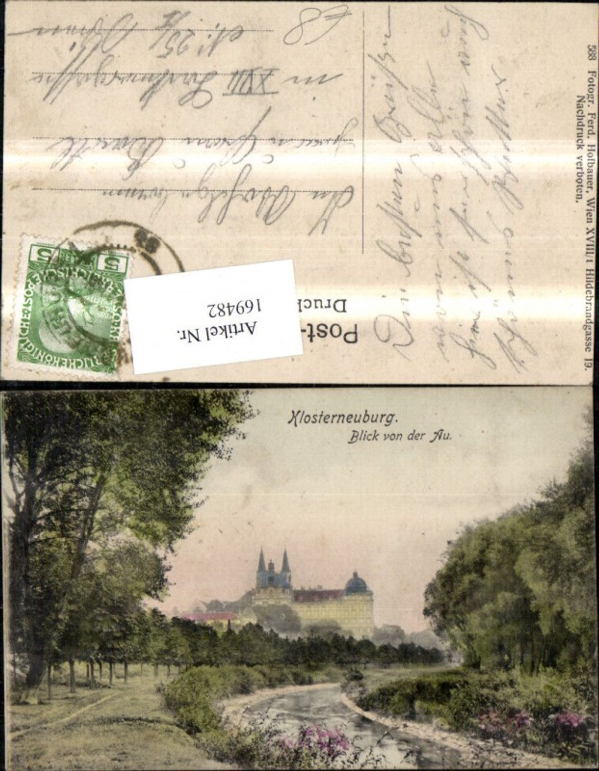 169482,Klosterneuburg Blick v. d. Au