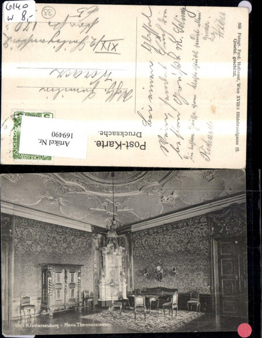 169490,Stift Klosterneuburg Maria Theresienzimmer Innenansicht