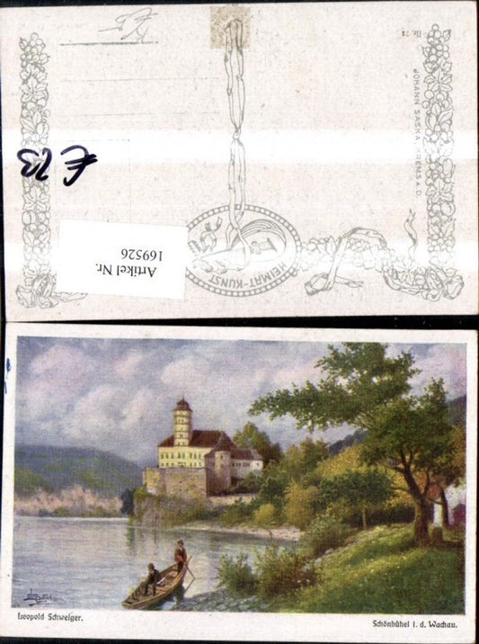 169526,Schönbühel i. d. Wachau Künstler Ak sign Leopold Schweiger