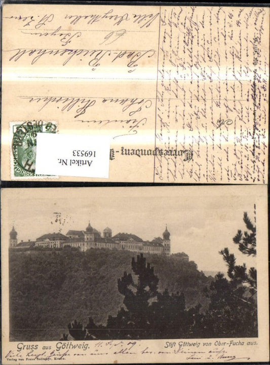 169533,Göttweig Stift v. Ober Fucha aus