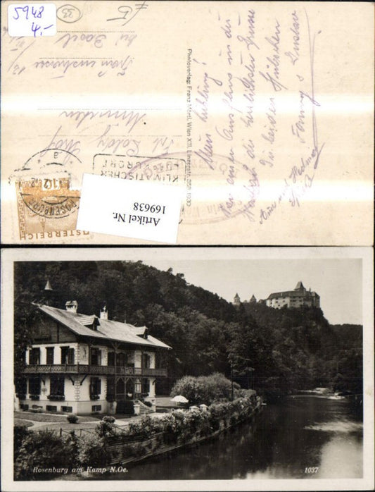 169638,Rosenburg a. Kamp Ansicht m. Burg