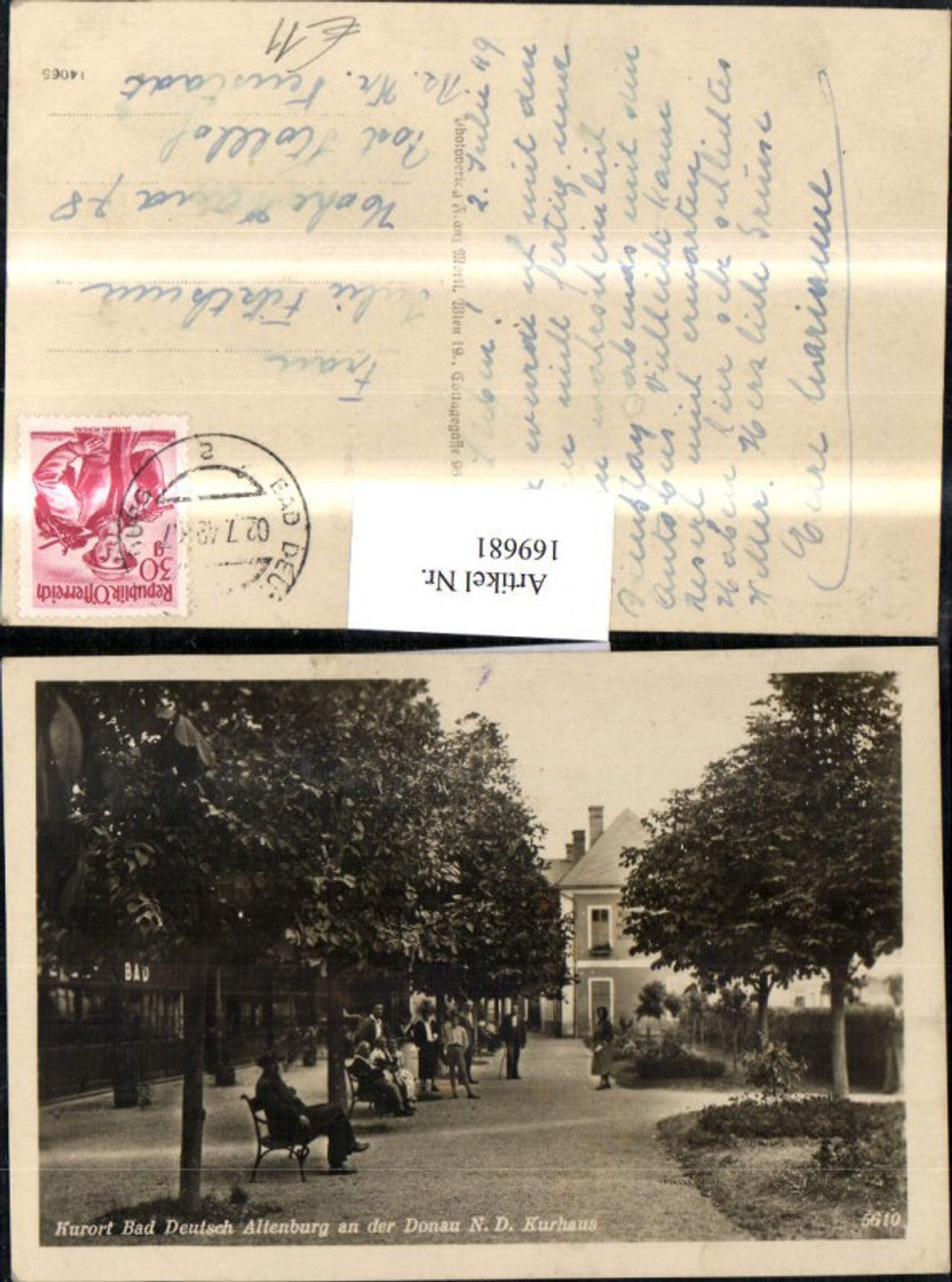 169681,Bad Deutsch Altenburg a. d. Donau Kurort Kurhaus Personen