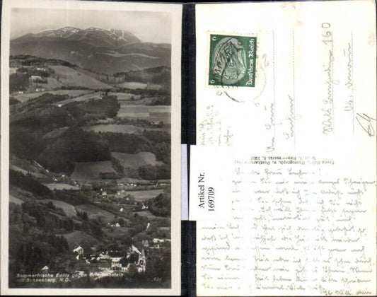 169709,Edlitz gegen Grimmenstein m. Schneeberg Totale