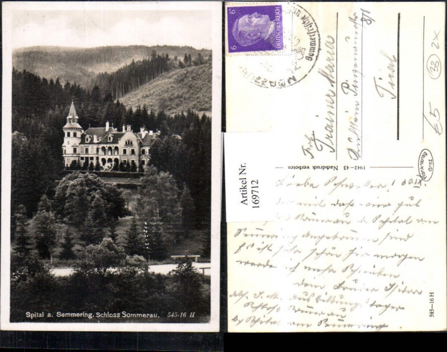 169712,Spital a. Semmering Schloss Sommerau