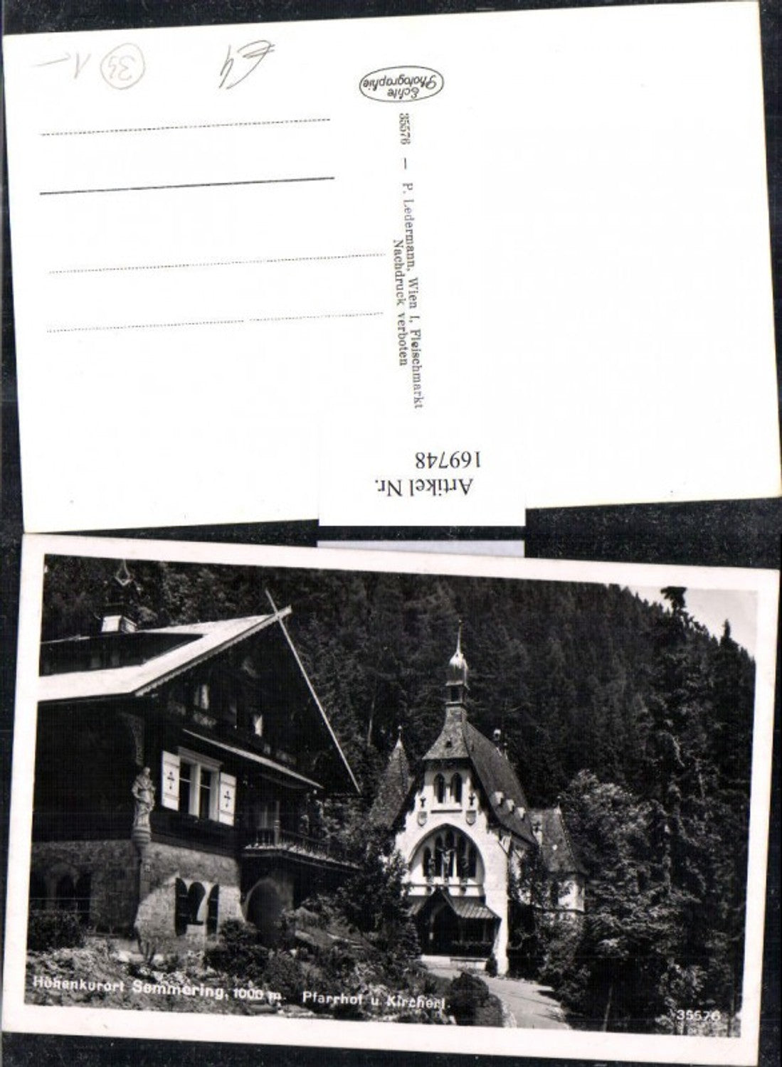169748,Semmering Höhenkurort Pfarrhof u. Kircherl