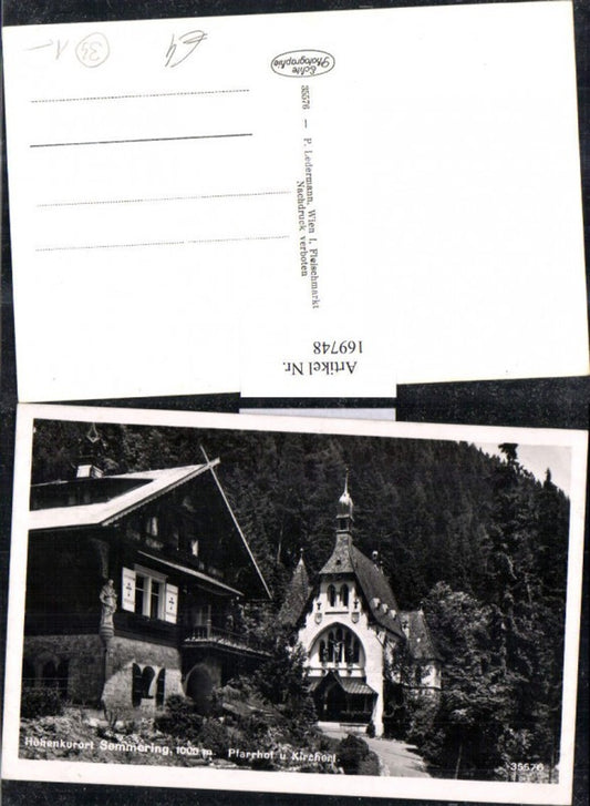169748,Semmering Höhenkurort Pfarrhof u. Kircherl